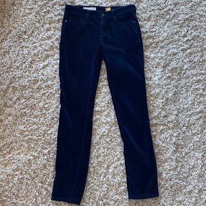 Pilcro and the Letterpress Velvet Skinny Serif Jeans Size 27